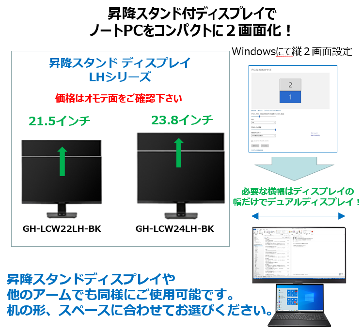 グリーンハウス】液晶モニタモデル一覧