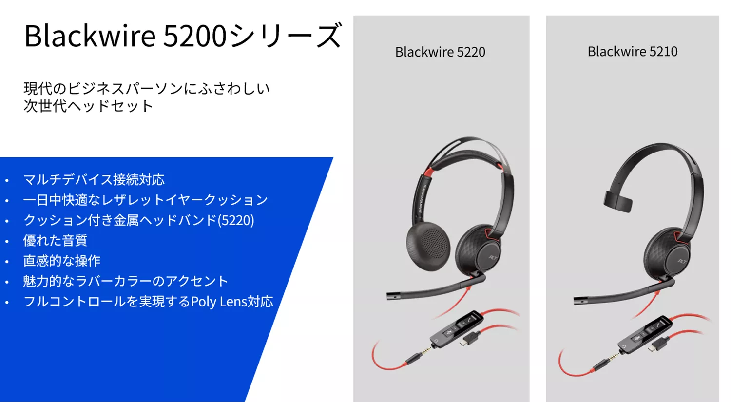 HP Poly】音まわりのビジネス課題はPolyのヘッドセットにお任せ！