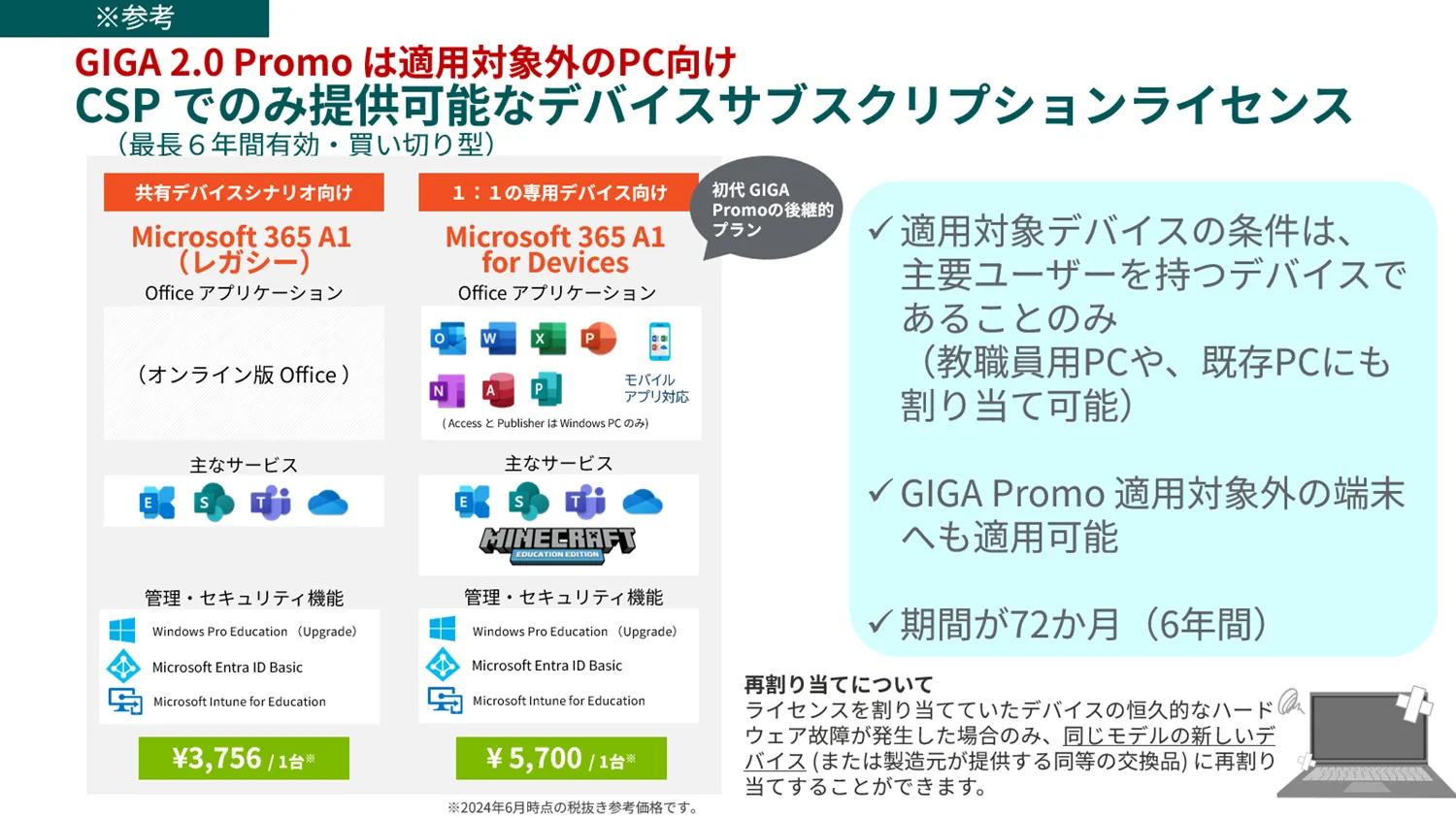 マイクロソフト】GIGA 向け Windows 11 端末は Microsoft 365 もあわせ