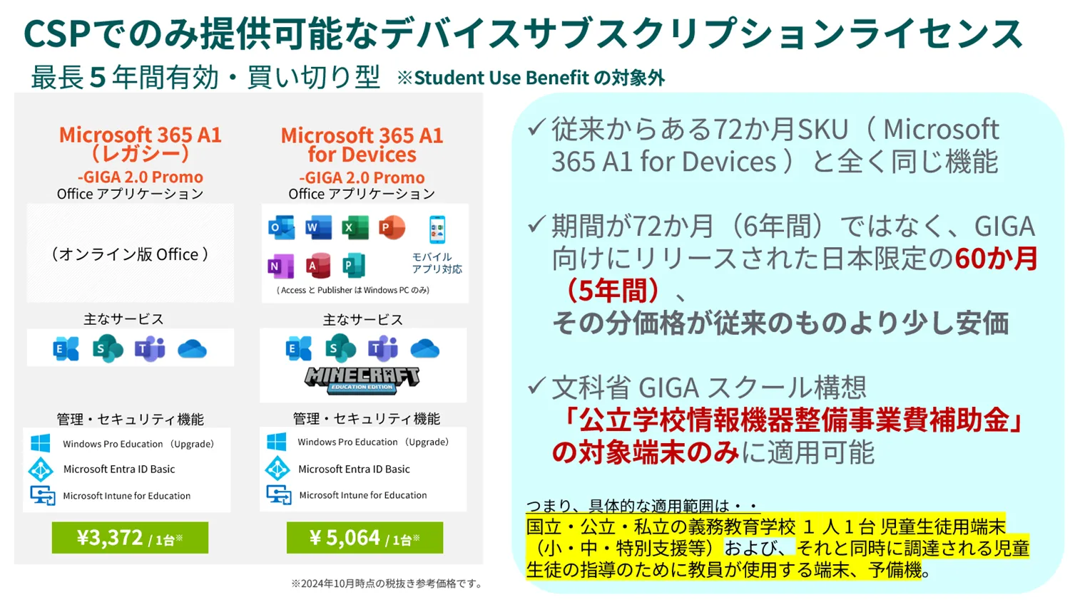 マイクロソフト】GIGA 向け Windows 11 端末は Microsoft 365 もあわせ