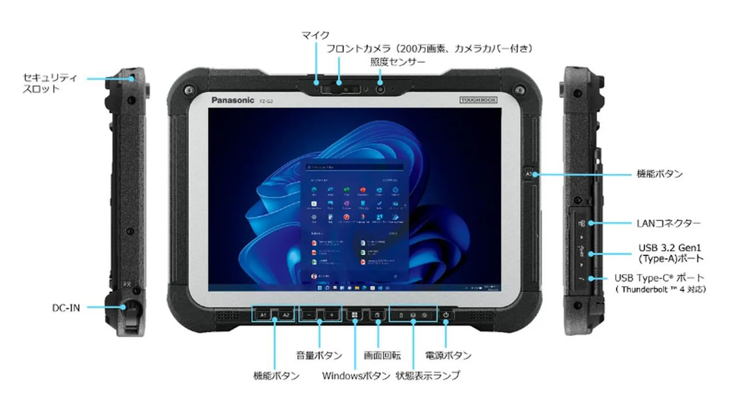パナソニック】タフブック最強頑丈、TOUGHBOOKFZ-G2N