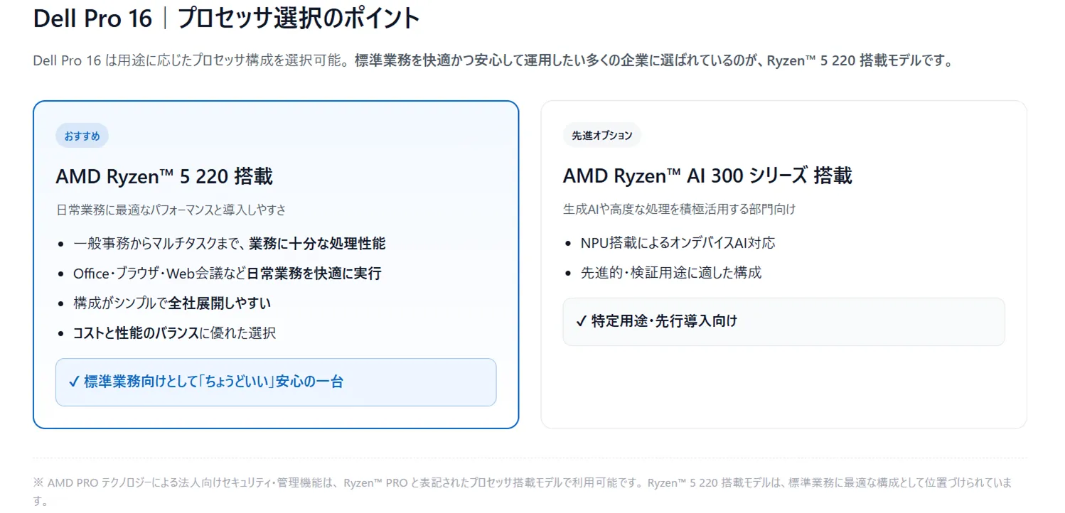 デル・テクノロジーズ】Dell Pro 16（AMD Ryzen™搭載）